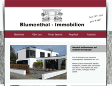 Tablet Screenshot of blumenthal-immobilien.com